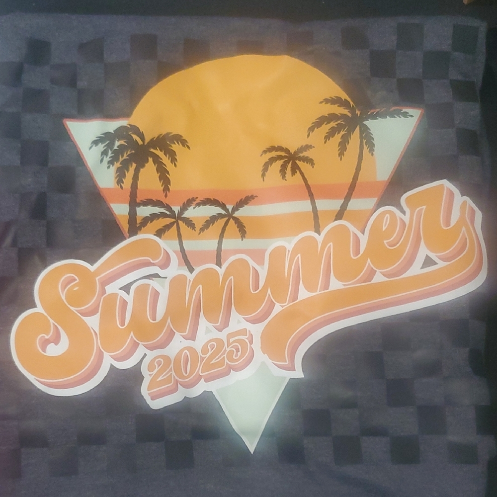 Summer 2025 Graphic Tee - Gray and Orange